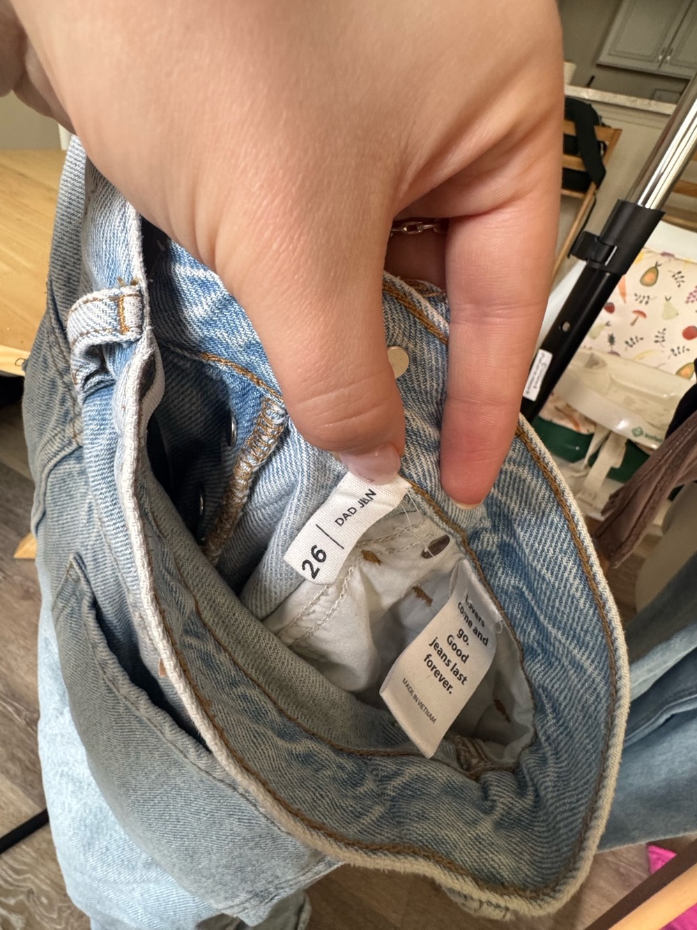 PacSun Light Wash Distressed Straight Leg Jeans - Picture 5 of 14